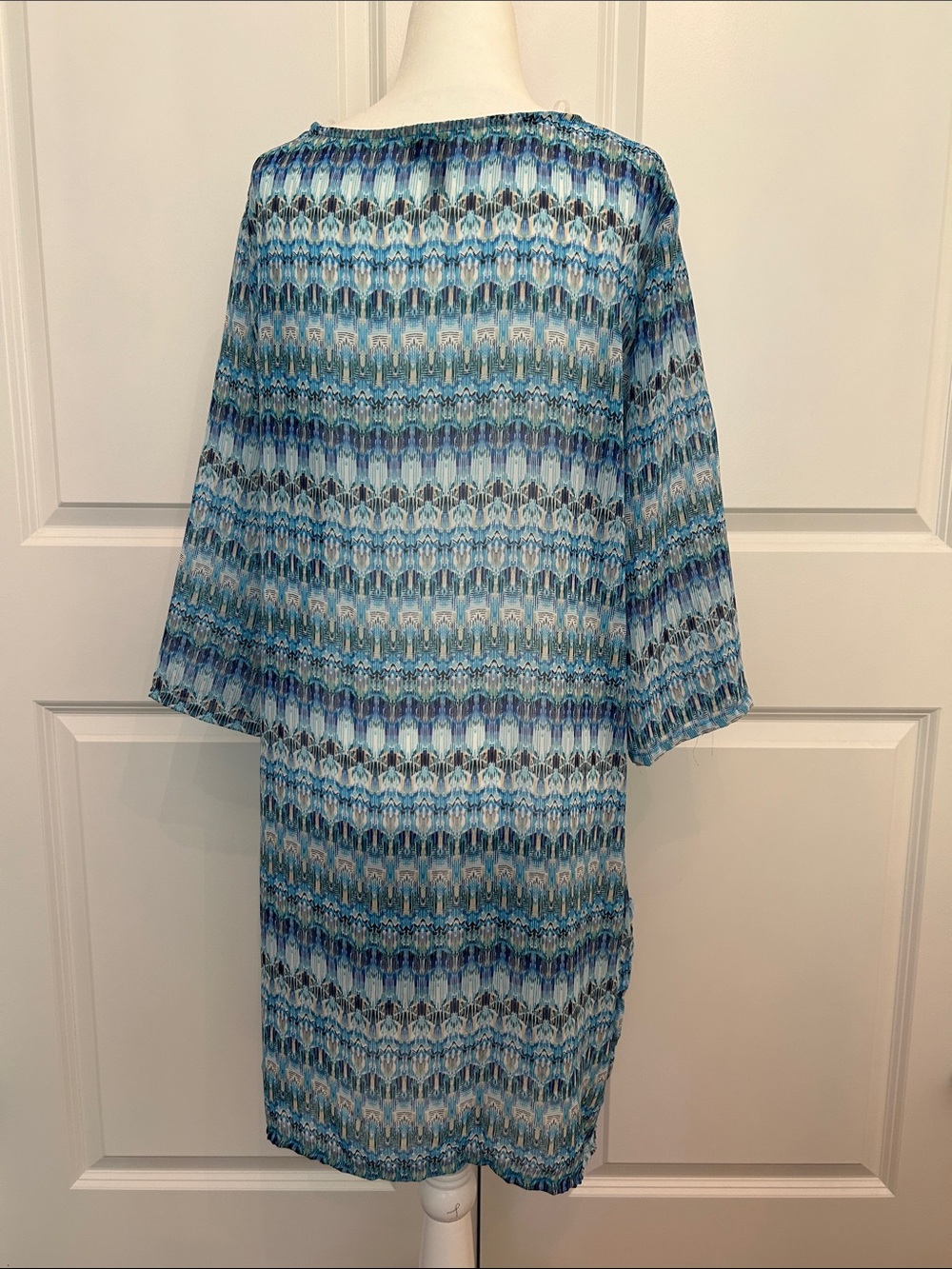 Portocruz Blue Patterned Women’s Swim Coverup - Picture 3 of 9